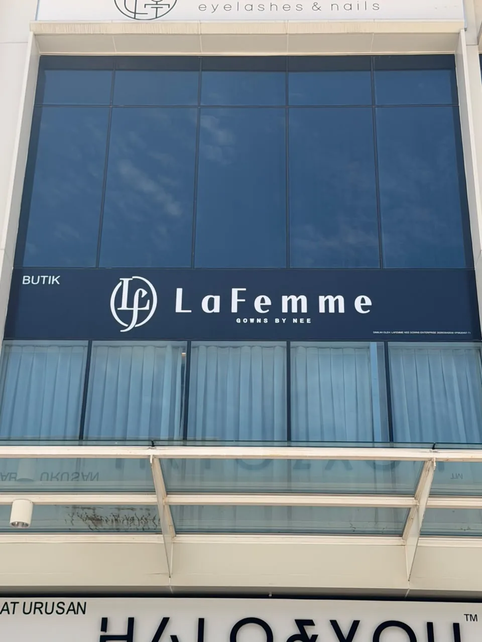 LaFemme shopfront signage at Pusat Bandar Bukit Jalil